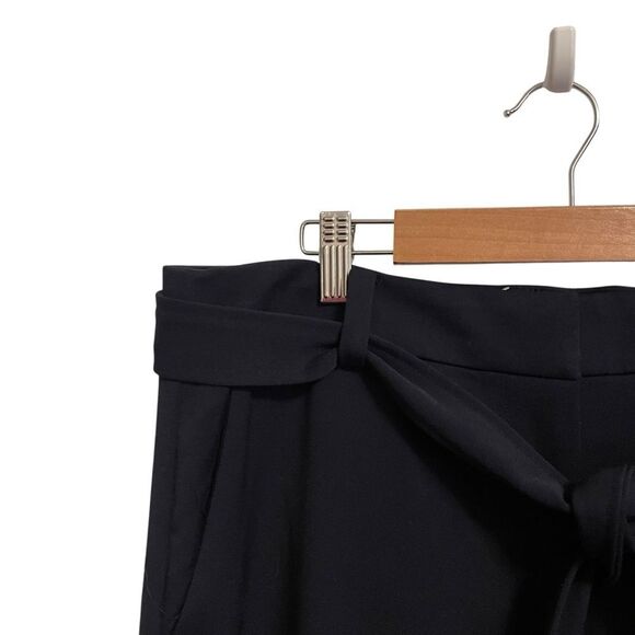 Ann Taylor Loft Navy Tie Waist Taper Leg Ankle Pants Size 10P NWT - Picture 4 of 7